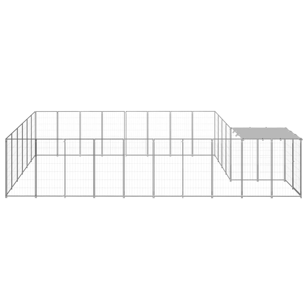 Hundegård sølv 15,73 m² stål