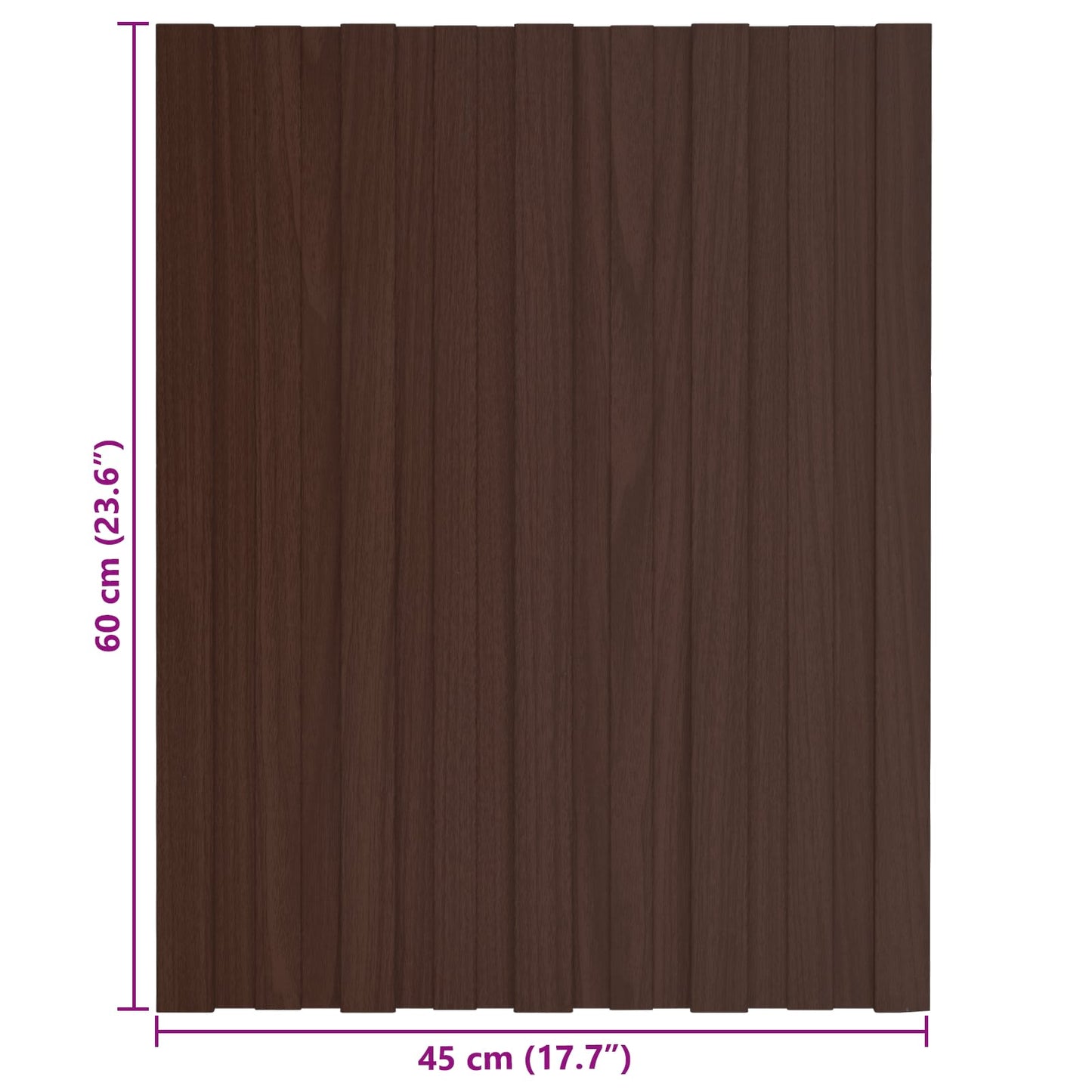 Takpanel 36 pcs Brun 60 x 45 cm Galvanisert stål