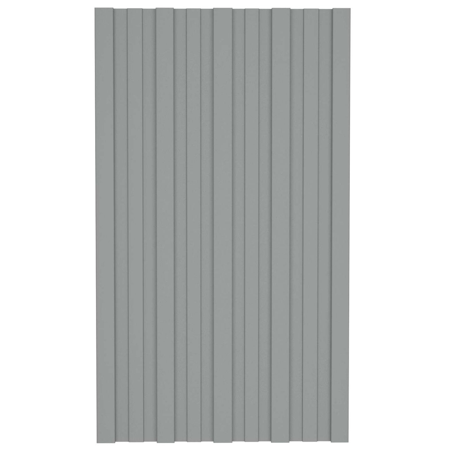 Takpanel 12 pcs Grå 80 x 45 cm Galvanisert stål