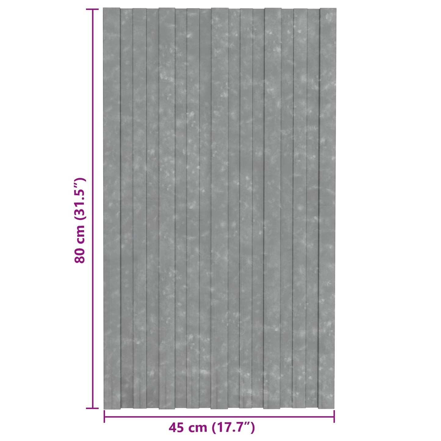 Takpanel 12 pcs Sølv 80 x 45 cm Galvanisert stål