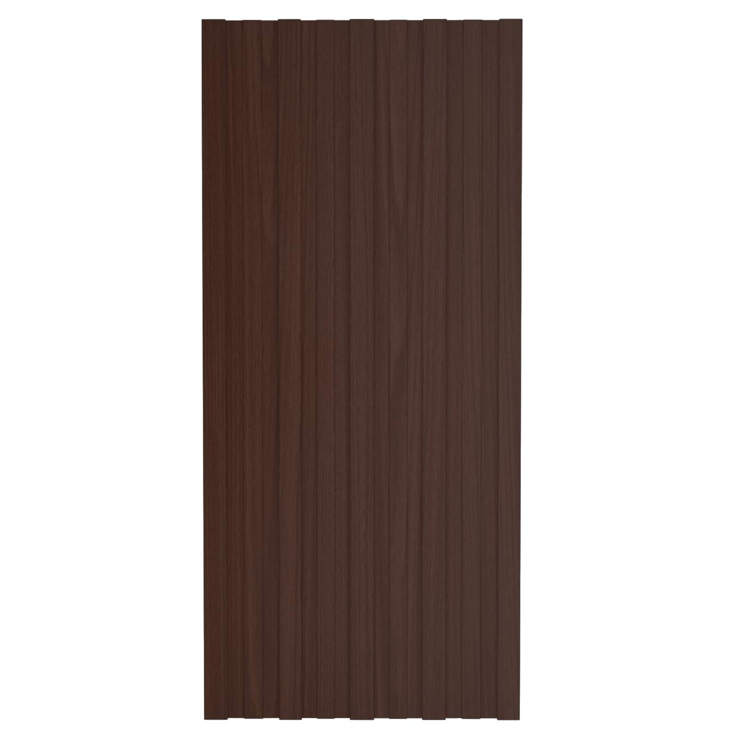 Takpanel 12 pcs Brun 100 x 45 cm Galvanisert stål