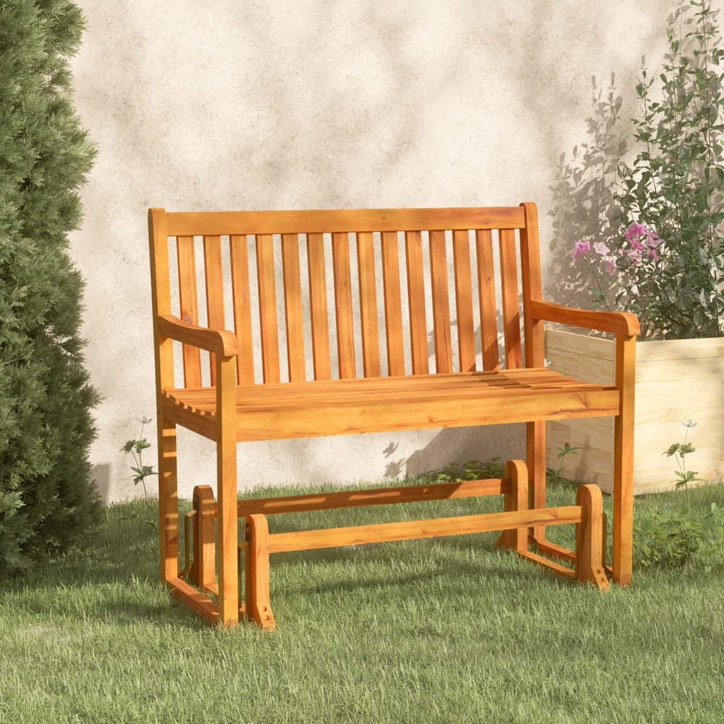 Utendørs huskebenk 110 cm heltre akasie