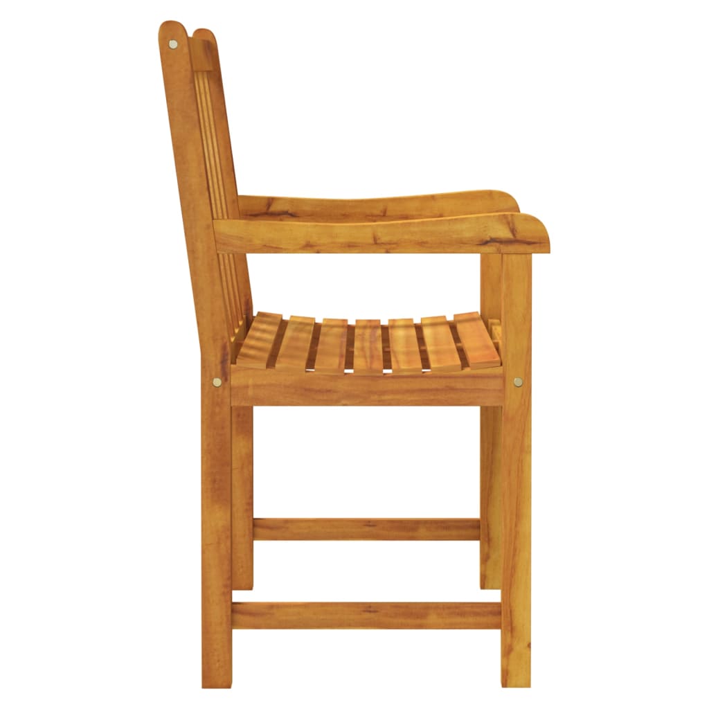 Hagestoler 2 pcs Naturlig Solid akasietre