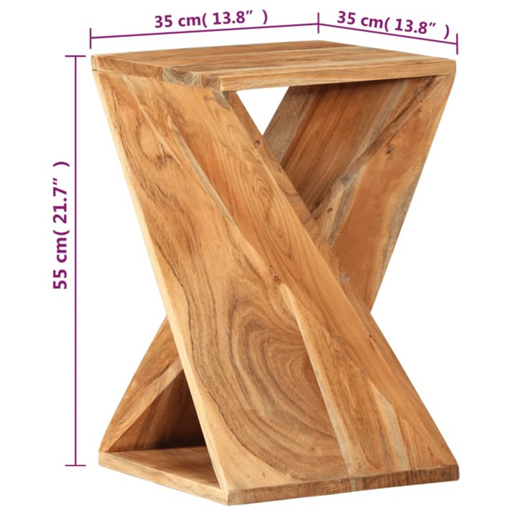 Sidebord 35x35x55 cm gjenvunnet akasie vidaXL