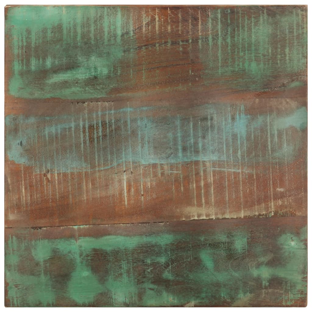 Sidebord med hjul 40x40x42 cm gjenvunnet heltre