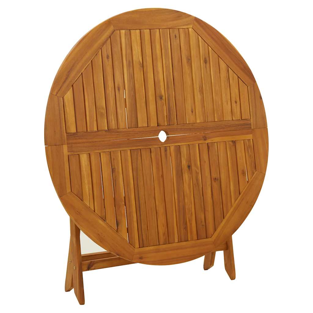 Sammenleggbart hagebord 110 cm heltre akasie