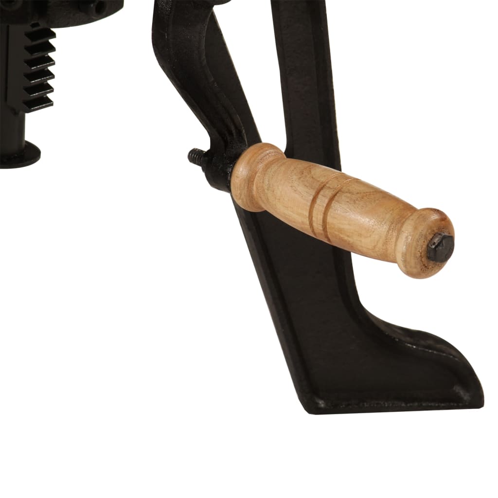 Sidebord 60x(42-62) cm heltre akasie og støpejern
