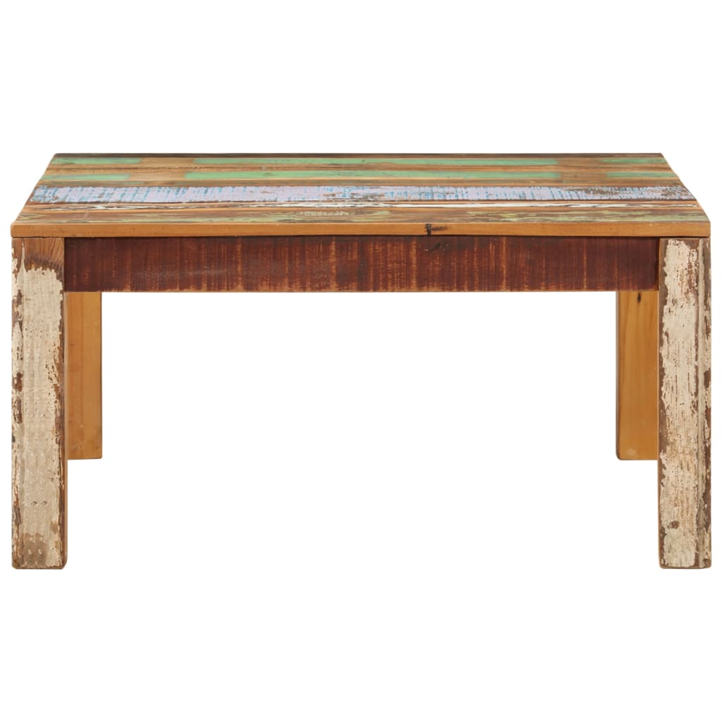 Salongbord 80x80x40 cm gjenvunnet heltre