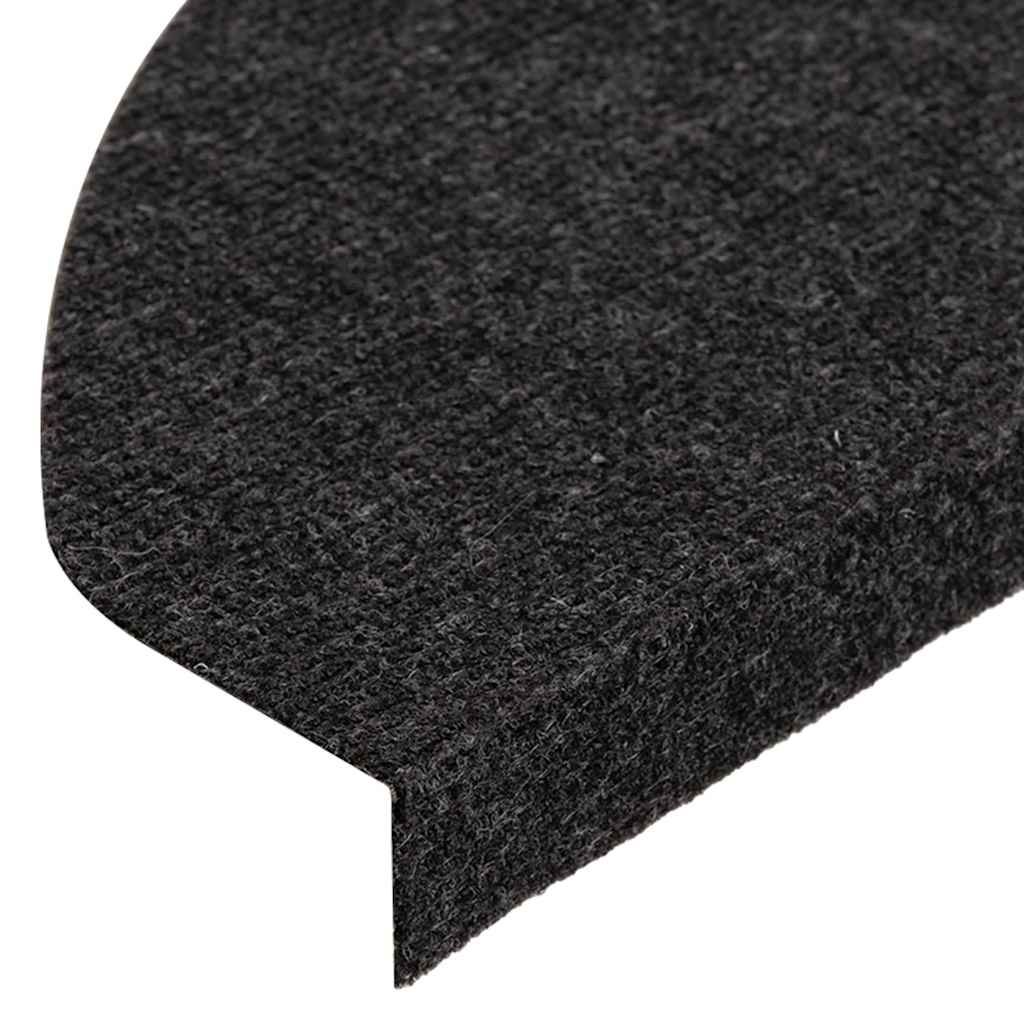 Selvklebende trappematter 15 stk 65x22,5x3,5 cm svart