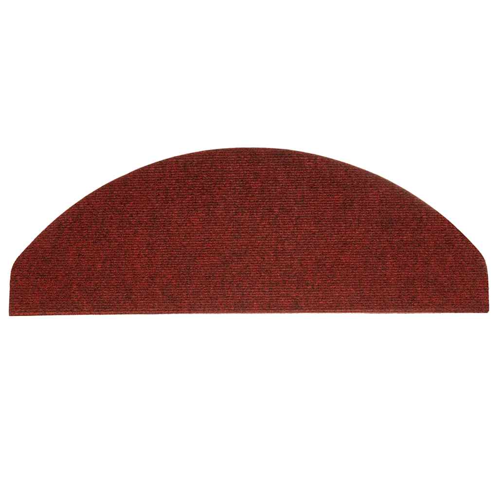 Selvklebende trappematter 15 stk 65x22,5x3,5 cm rød