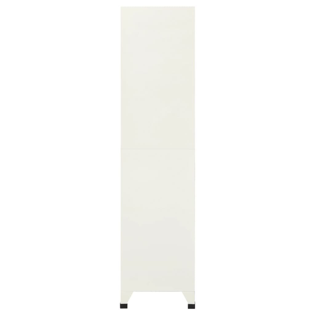 Oppbevaringsskap grå og blå 90x45x180 cm stål