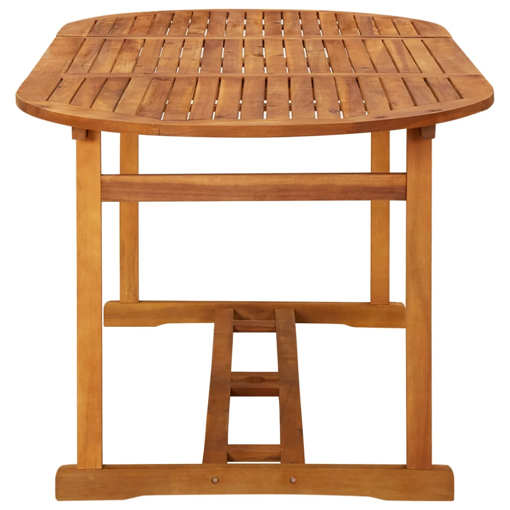 Hagespisegruppe 9 deler 180x90x75 cm heltre akasie