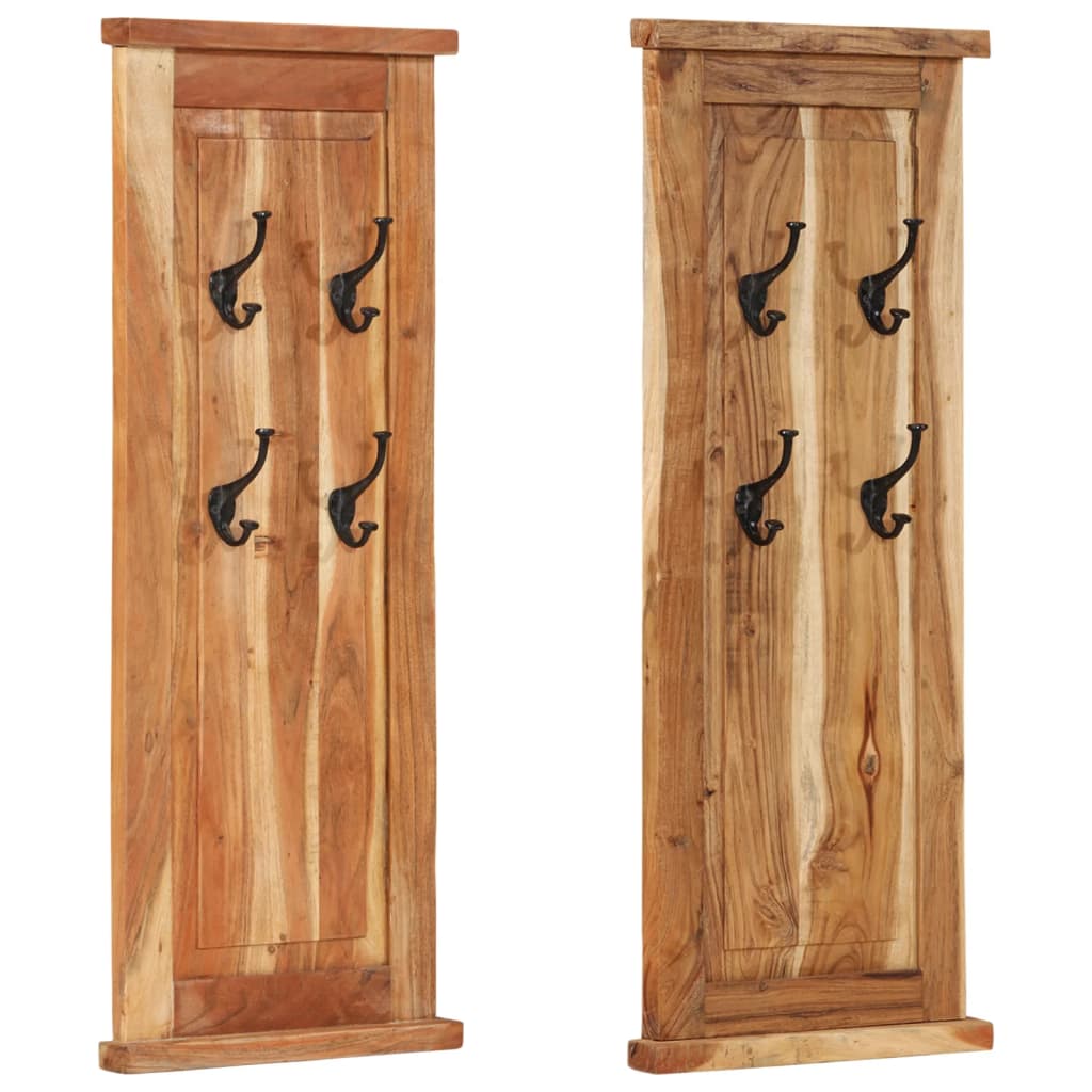 Kleshengere 2 stk heltre akasie 38x100 cm