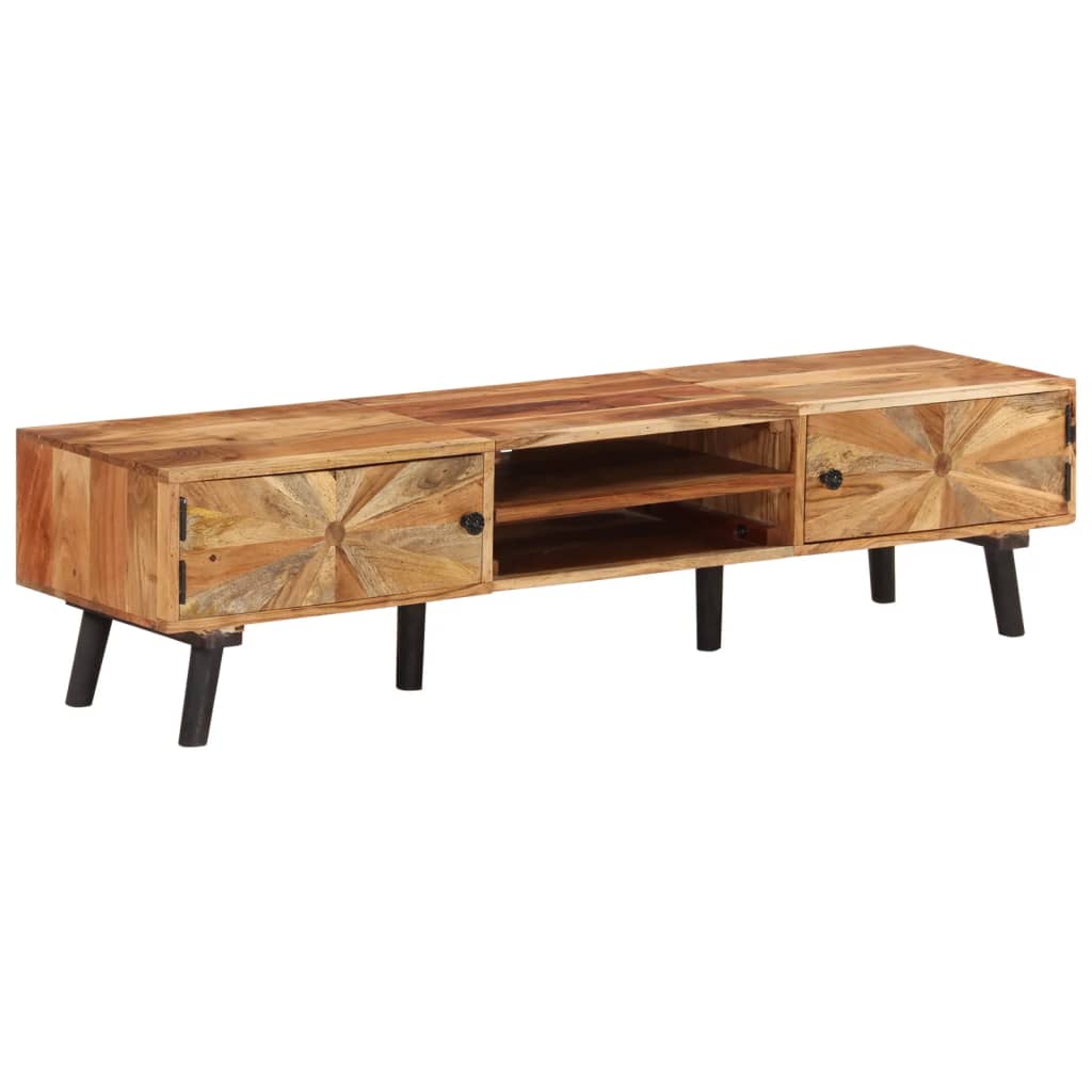 TV-benk 145x35x35 cm heltre akasie