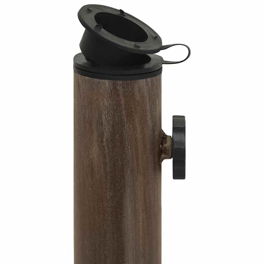Parasollbase bronse 44x44x31 cm støpejern vidaXL
