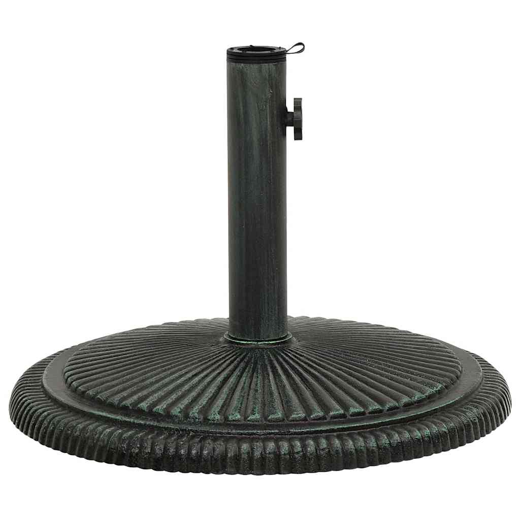Parasollbase grønn 45x45x30 cm støpejern