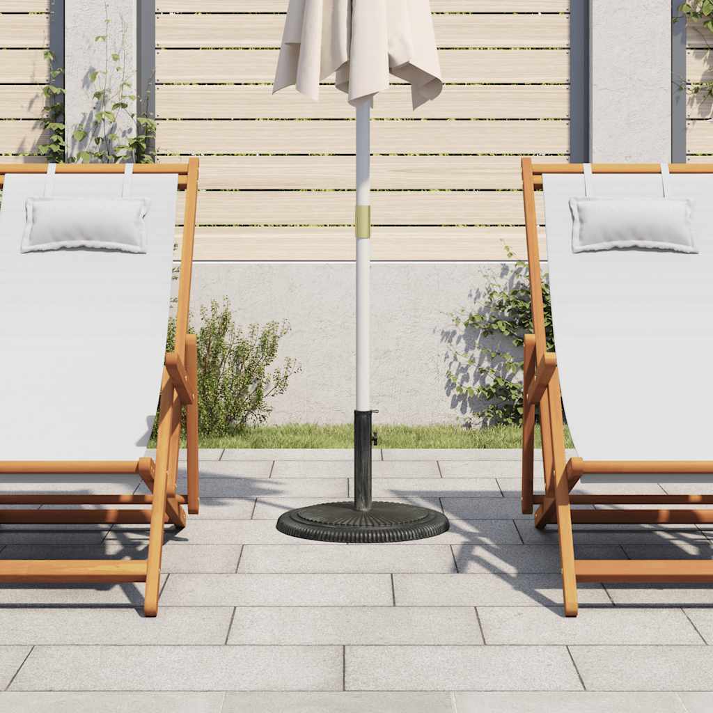 Parasollbase grønn 45x45x30 cm støpejern