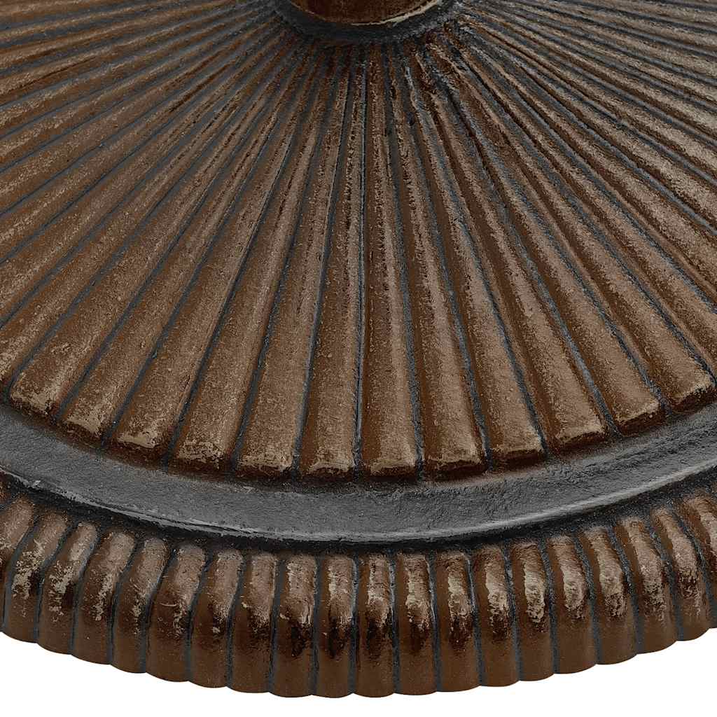 Parasollbase bronse 45x45x30 cm støpejern