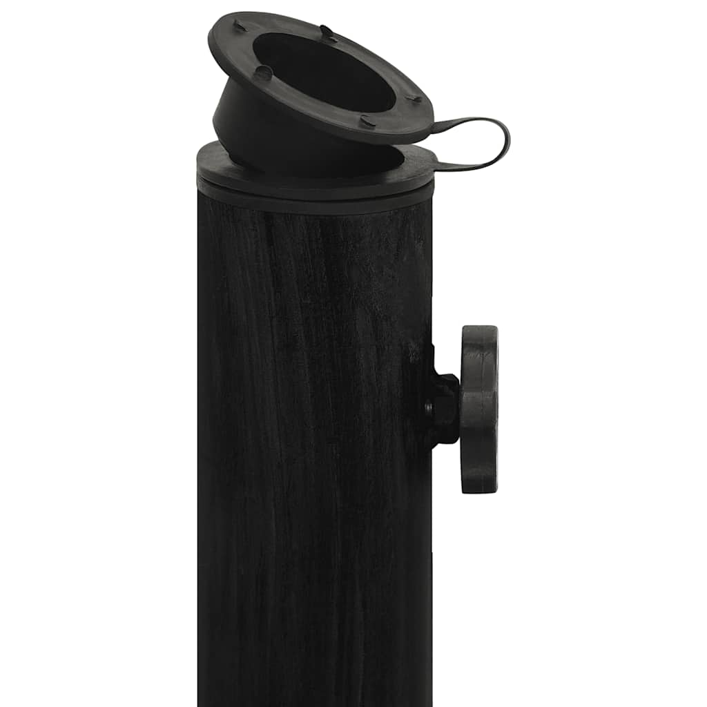 Parasollbase svart 45x45x30 cm støpejern vidaXL