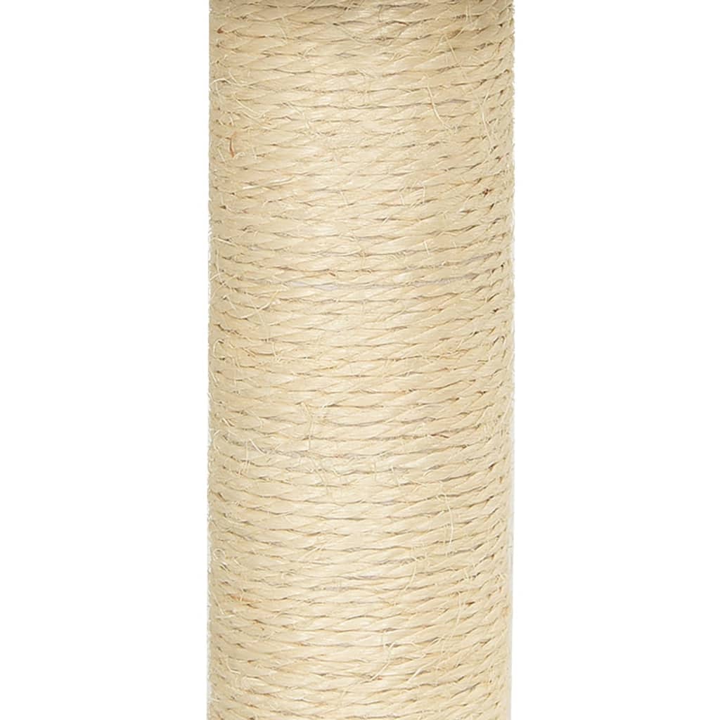 Kattetre med klorestolper i sisal mørkegrå 92 cm