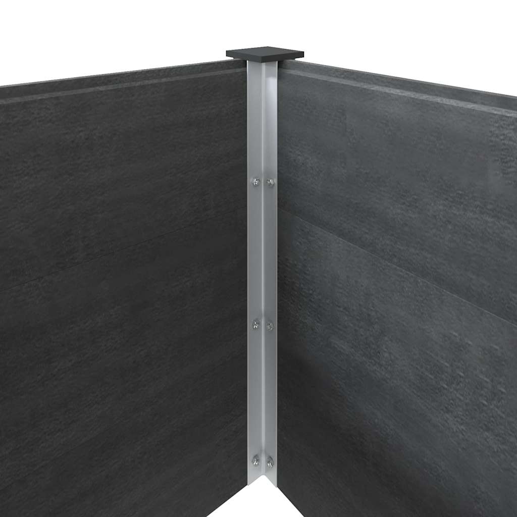 Høyseng grå 300x100x54 cm WPC