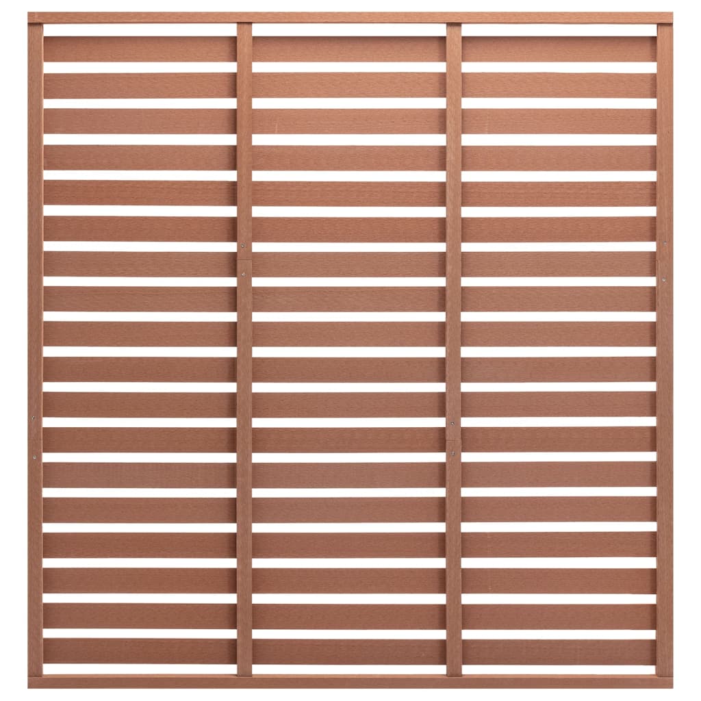 Gjerdepanel WPC 180x180 cm brun