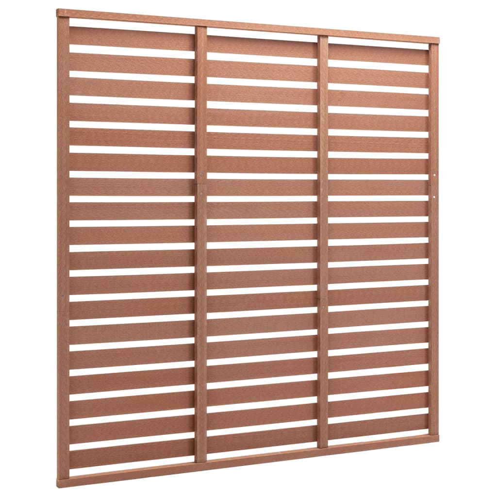 Gjerdepanel WPC 180x180 cm brun