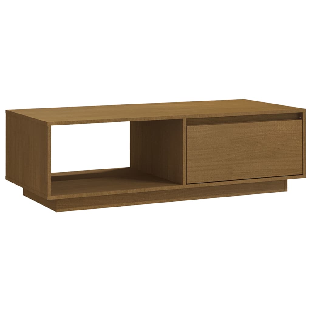 Salongbord 110x50x33,5 cm heltre furu honningbrun