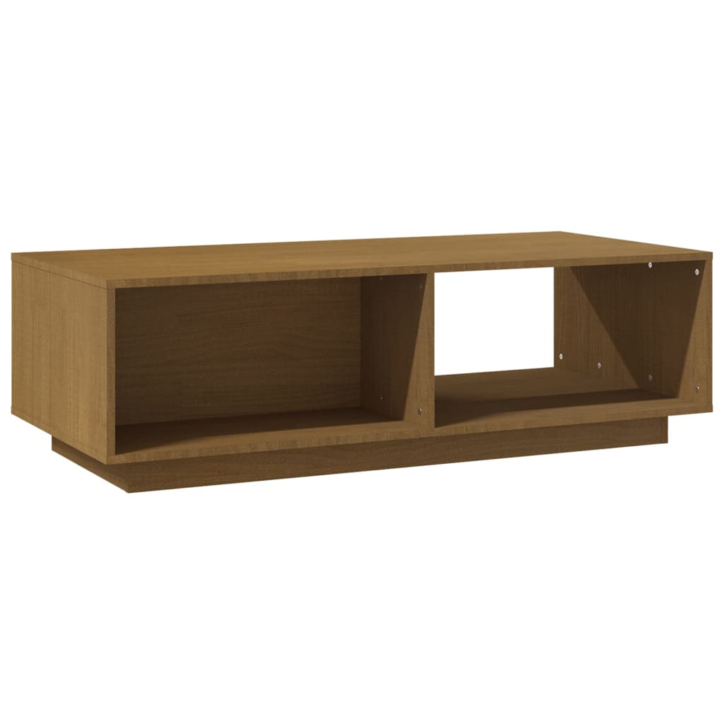 Salongbord 110x50x33,5 cm heltre furu honningbrun