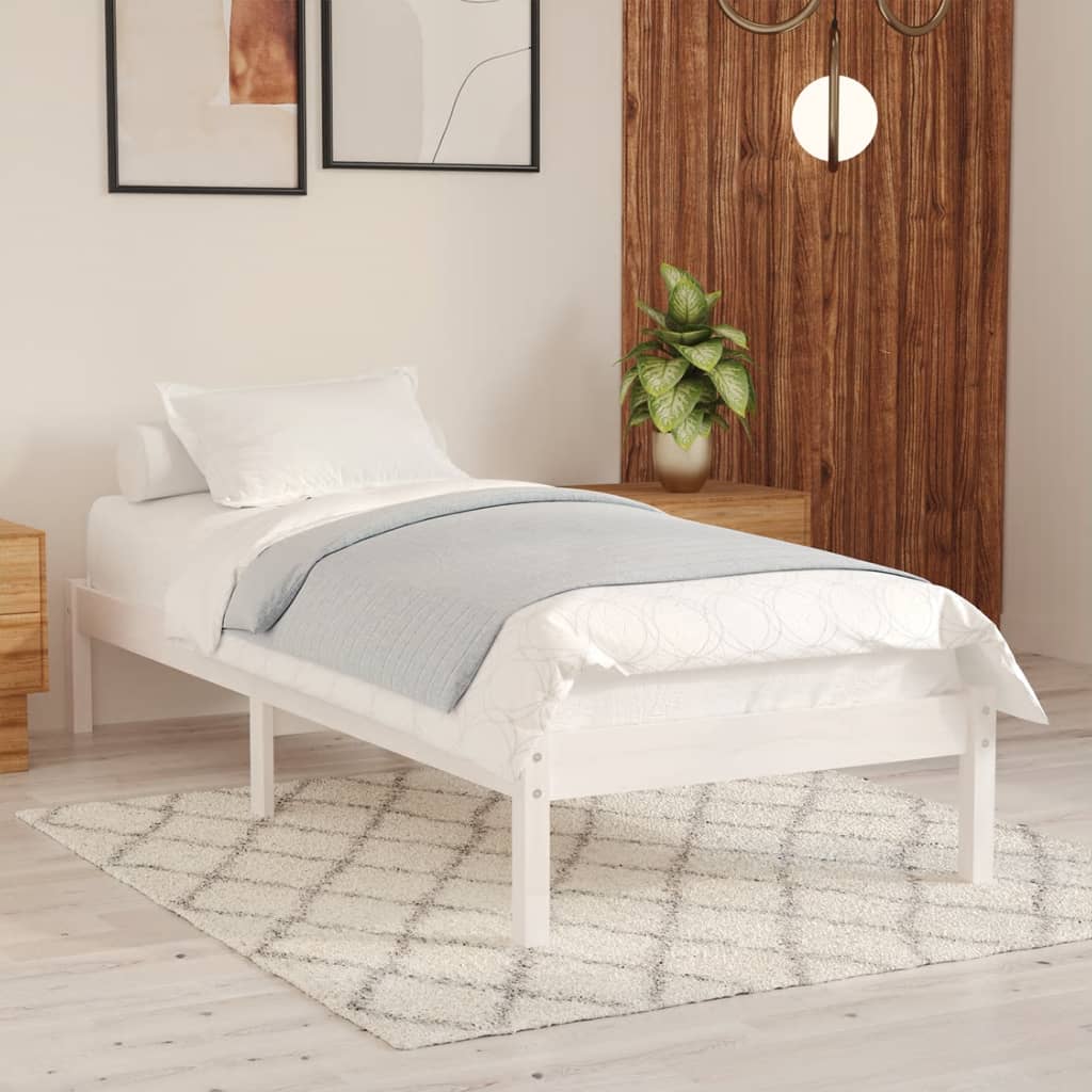 Sengeramme hvit heltre 75x190 cm Small Single