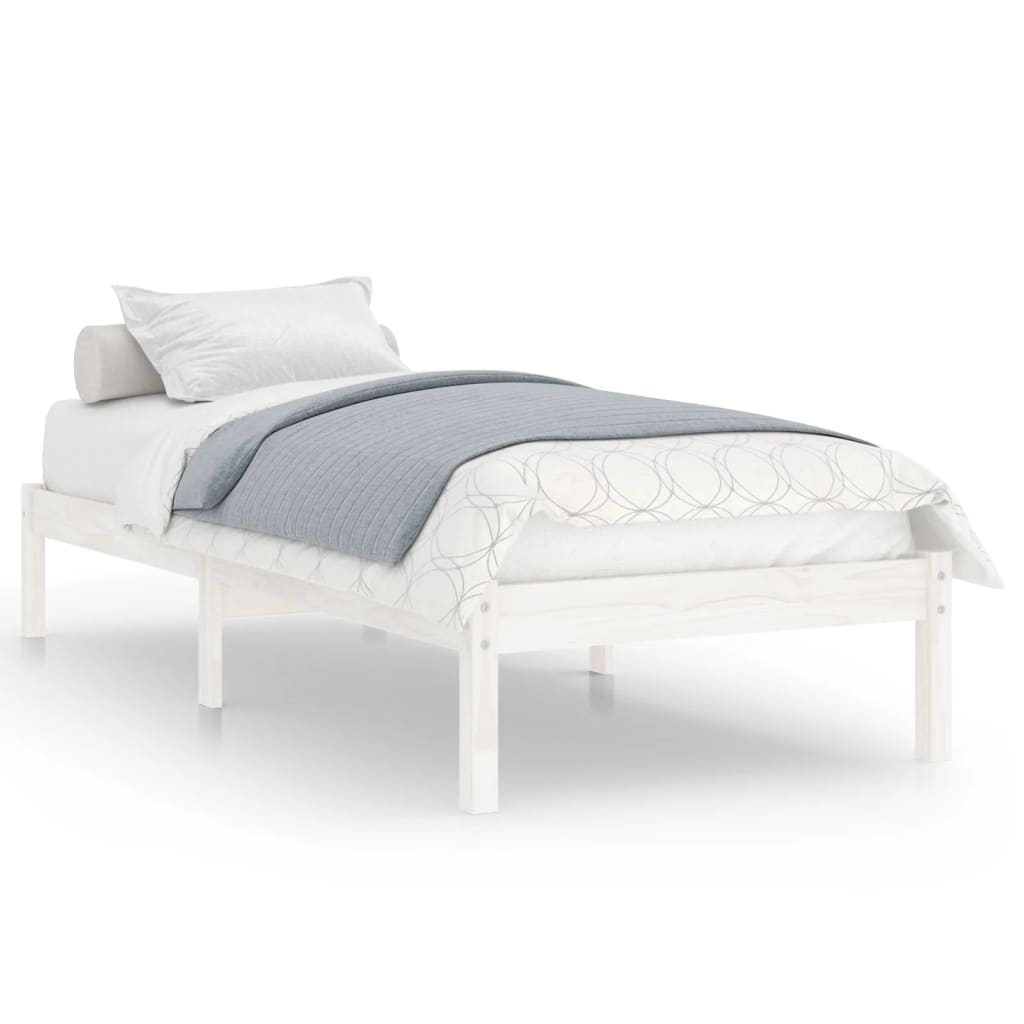 Sengeramme hvit heltre 90x190 cm Single