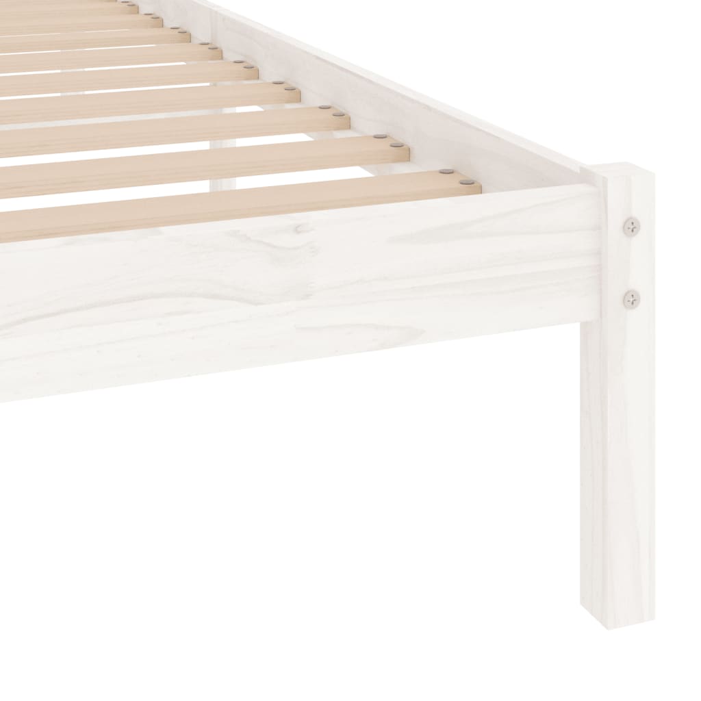 Sengeramme hvit heltre 90x190 cm Single