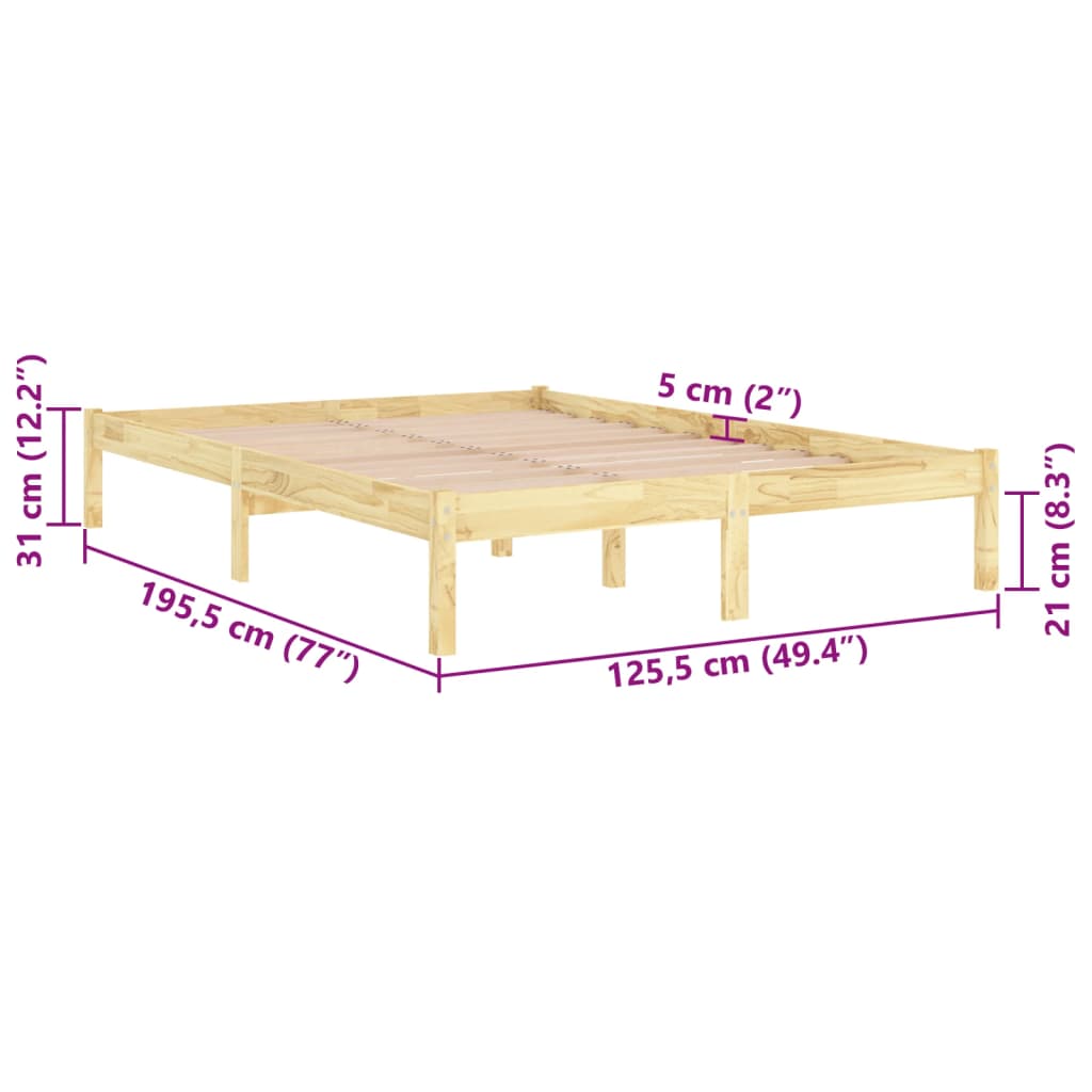 Sengeramme heltre 120x190 cm Small Double