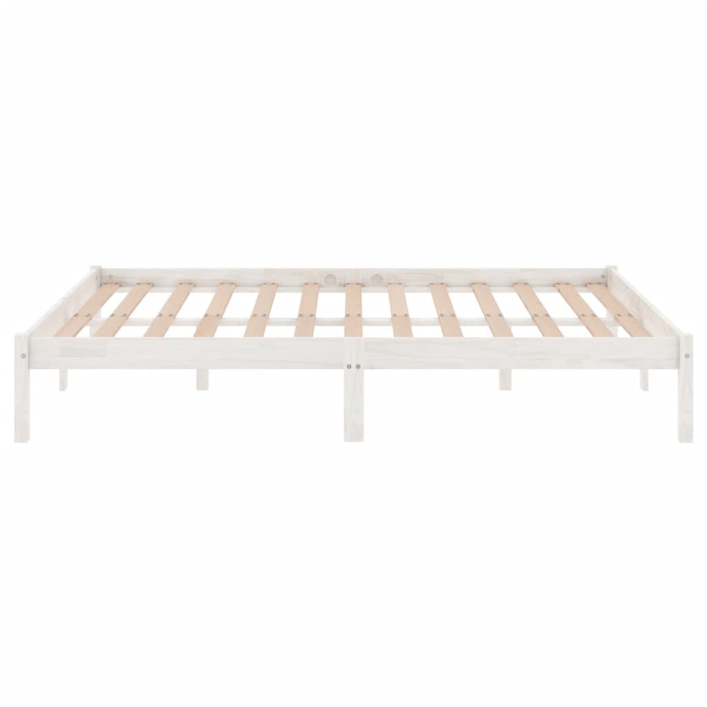 Sengeramme hvit heltre 135x190 cm Double