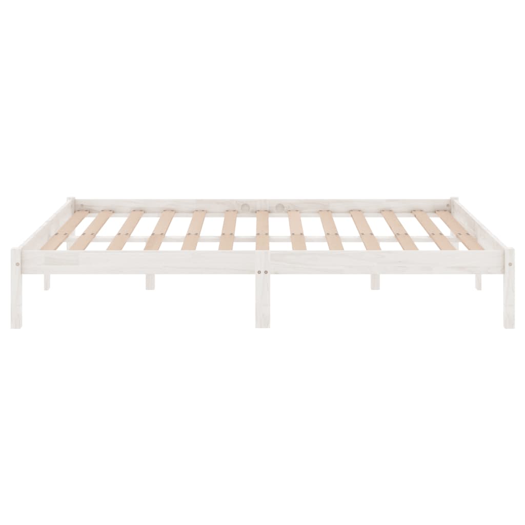 Sengeramme hvit heltre furu 120x200 cm