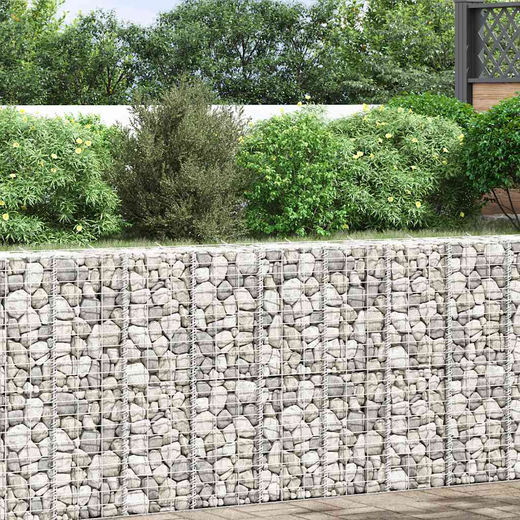 idaXL Gabion høybed 3 stk 30x30x100 cm jern vidaXL