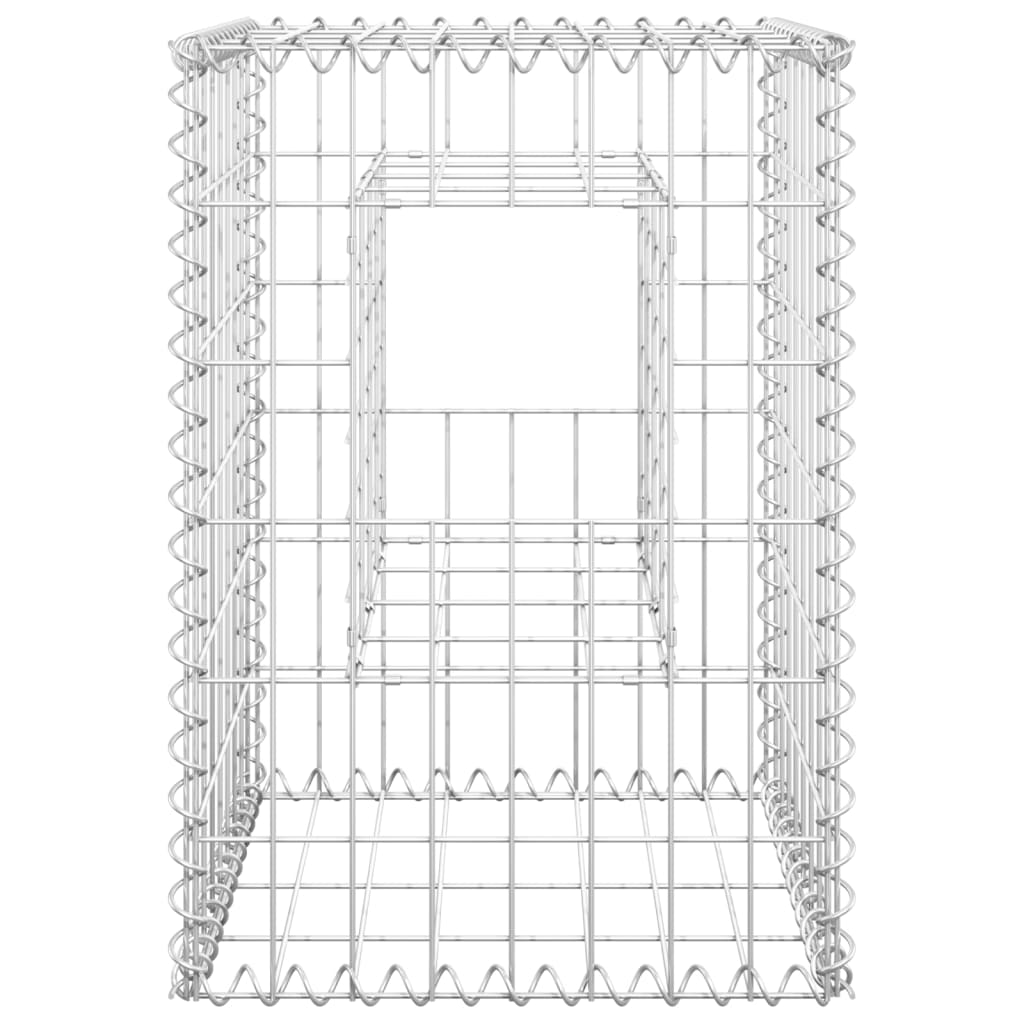 Gabionstolper 2 stk 40x40x60 cm jern