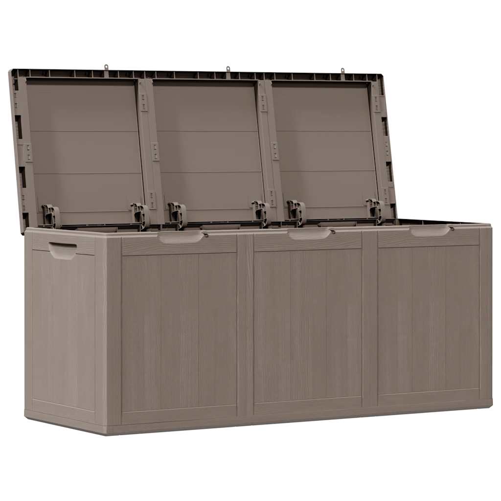 Putekasse for hage 270 L brun PP-treutseende