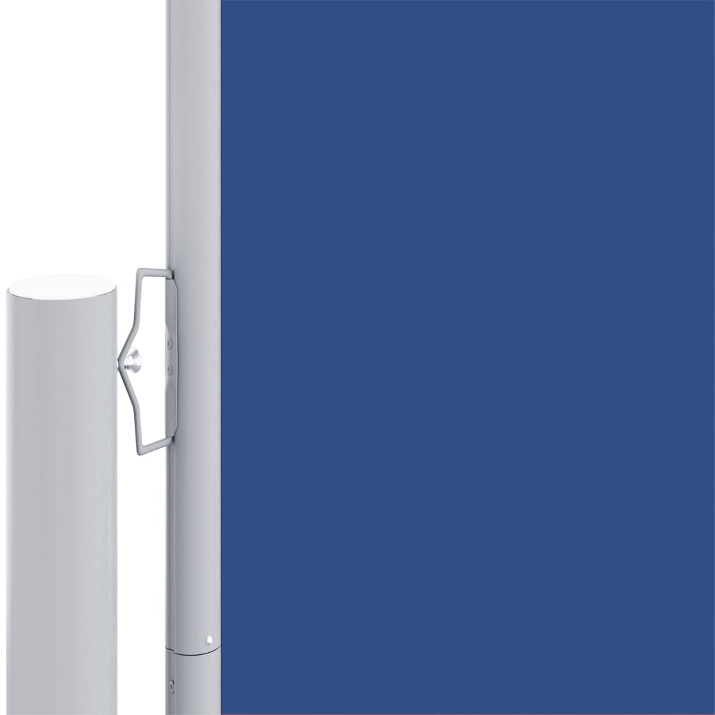 Uttrekkbar sidemarkise 160x1000 cm blå