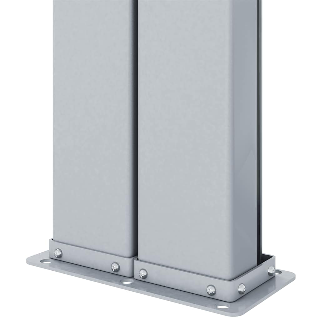 Uttrekkbar sidemarkise 200x1000 cm kremhvit
