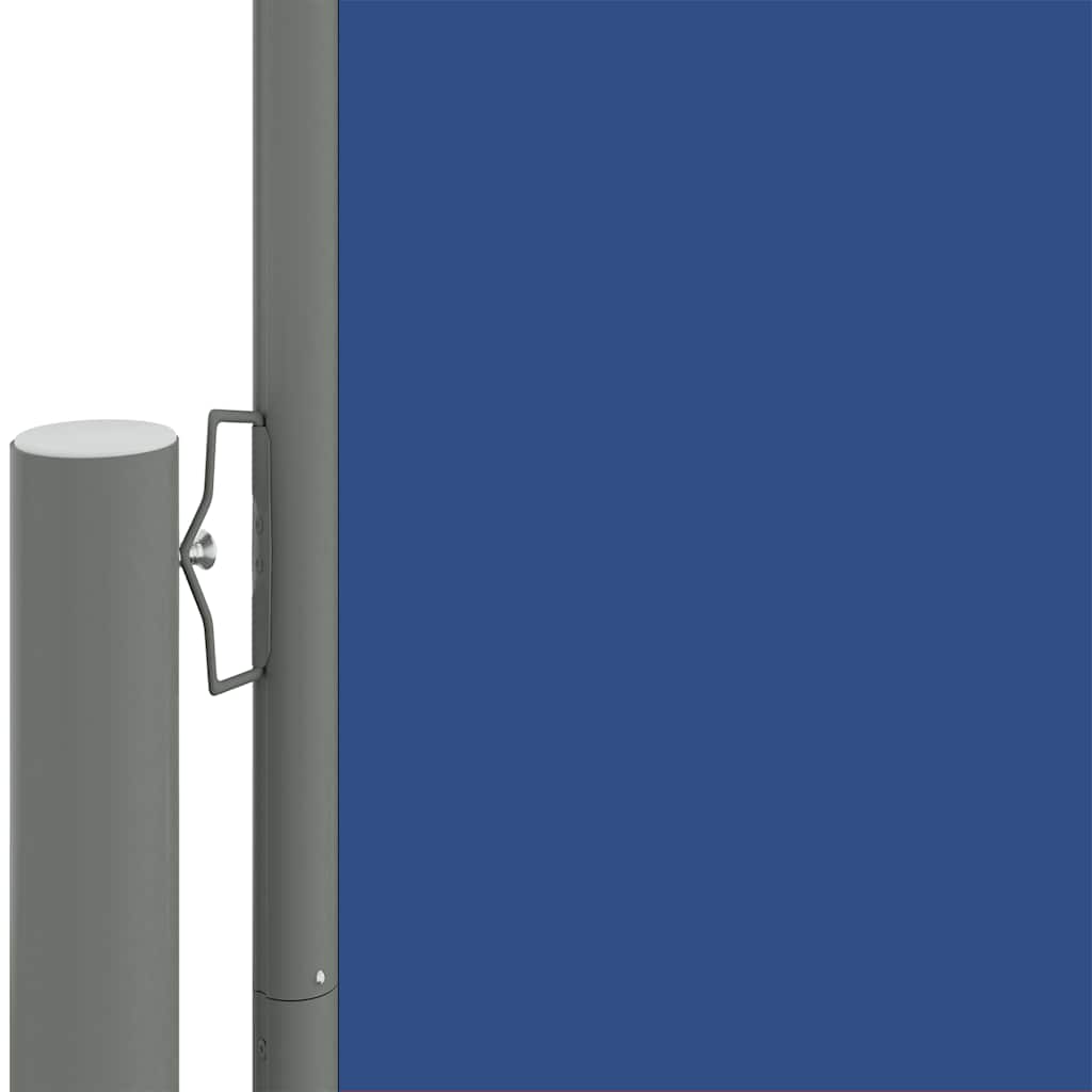 Uttrekkbar sidemarkise 220x1000 cm blå