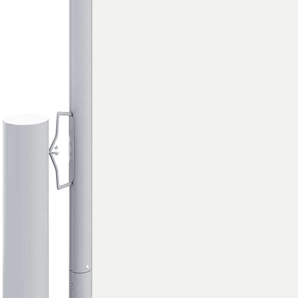 Uttrekkbar sidemarkise 180x1200 cm kremhvit