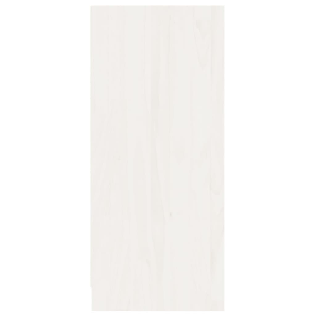 Skjenk hvit 70x33x76 cm heltre furu