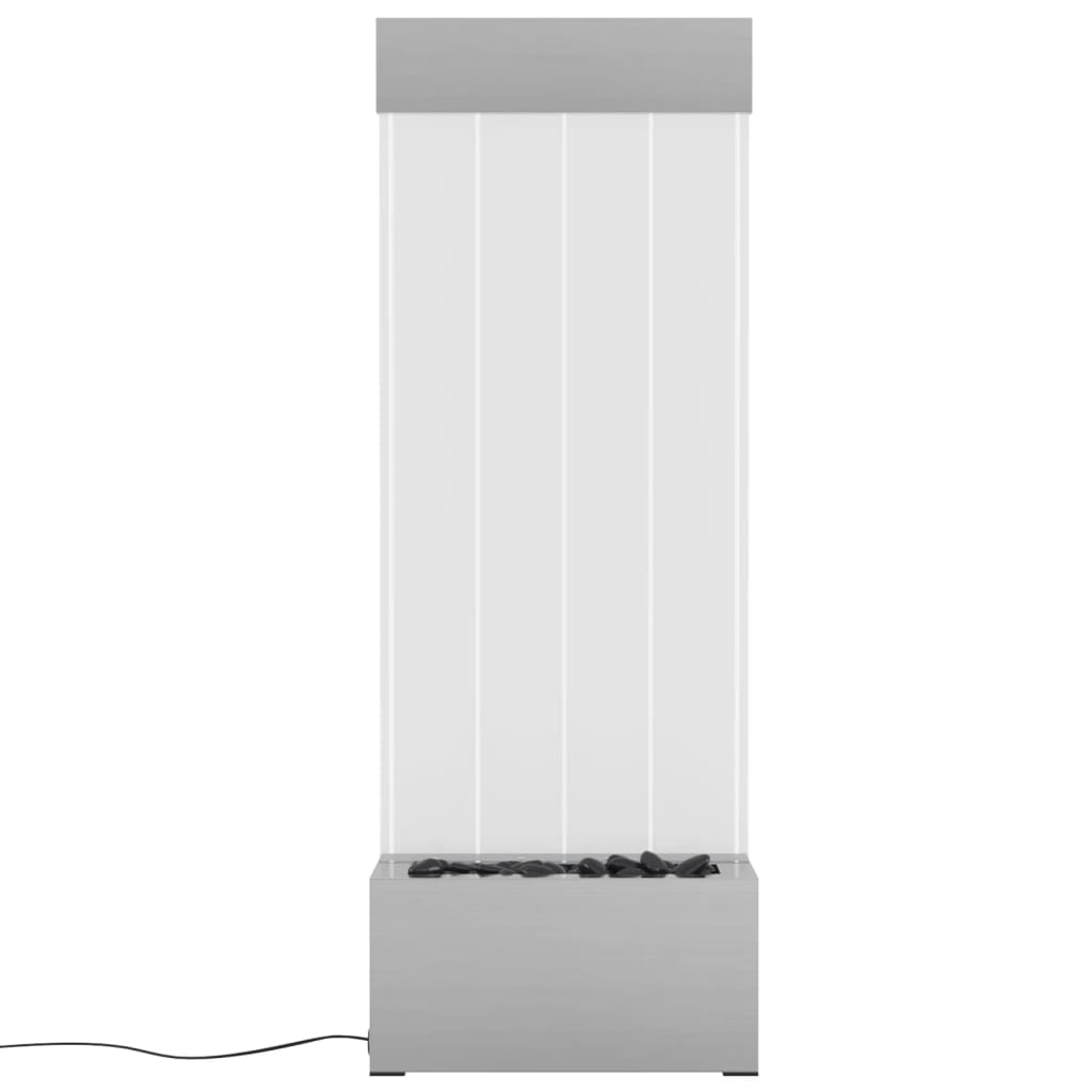 Boblepanel med RGB-lysdioder rustfritt stål og akryl 110 cm