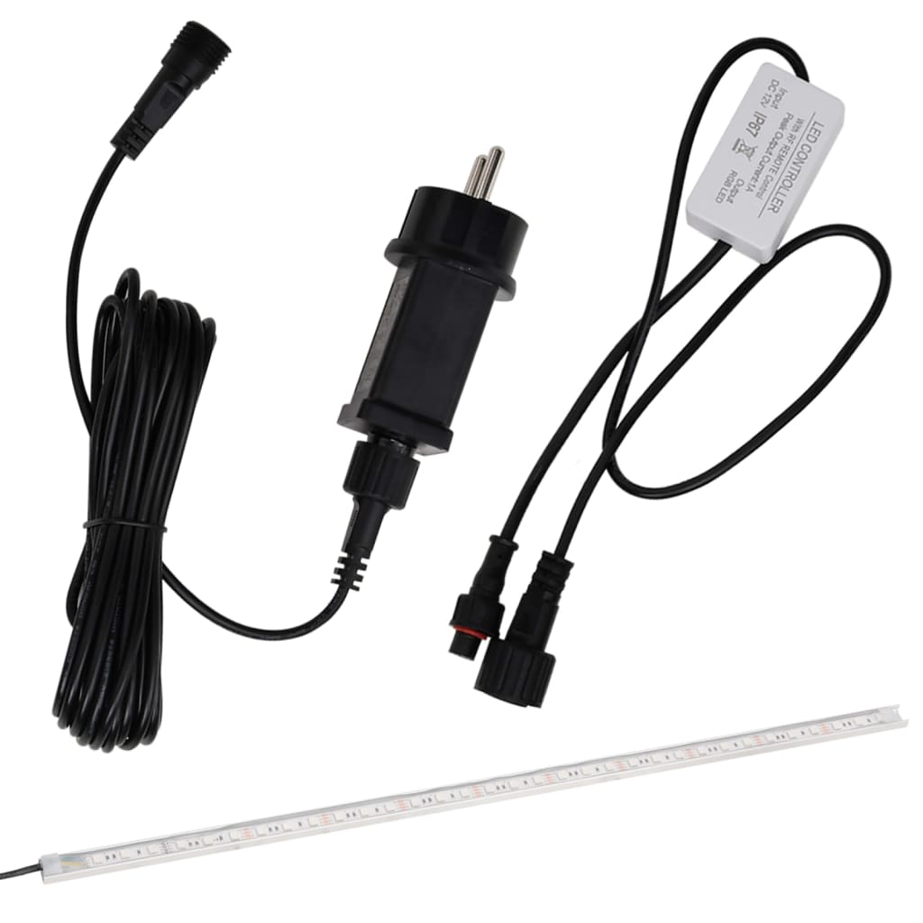 Vannfall med RGB LED akryl 60 cm