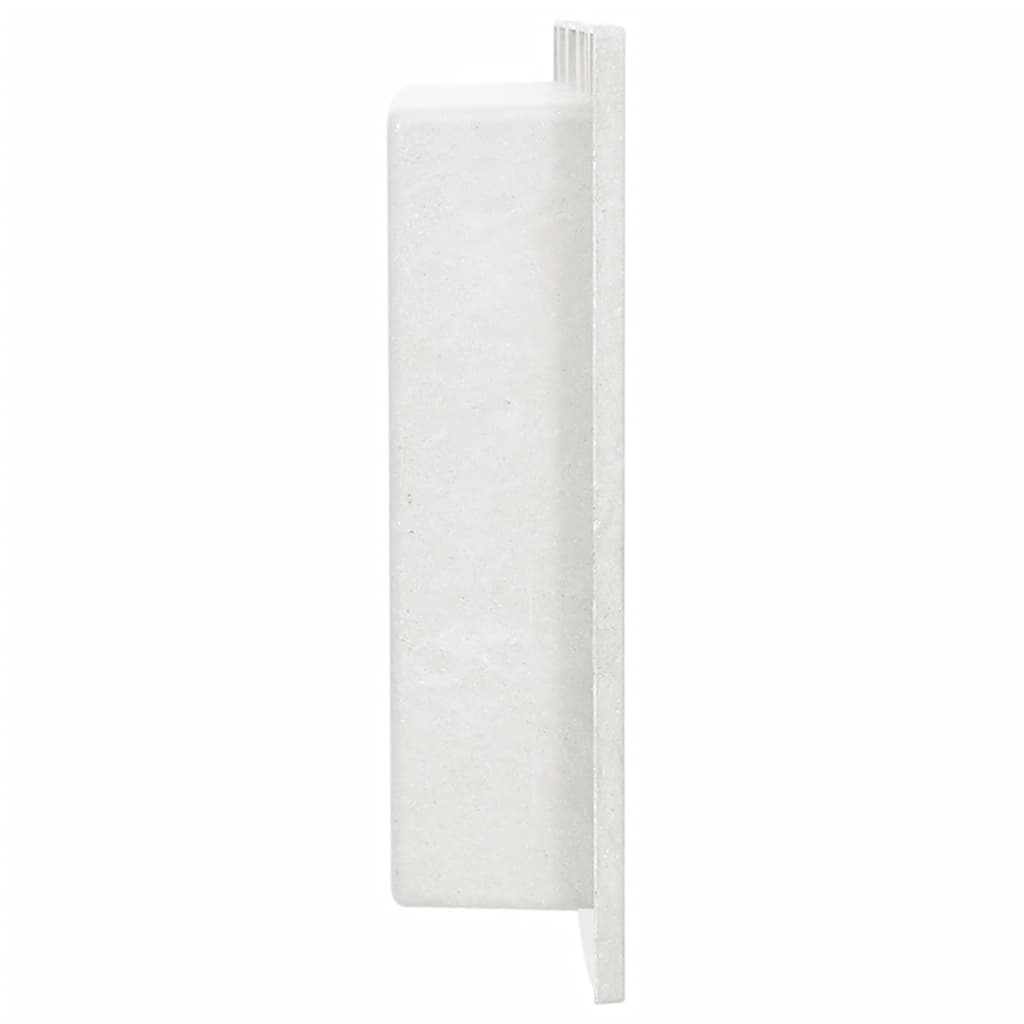 Veggnisje til dusj matt hvit 41x51x10 cm