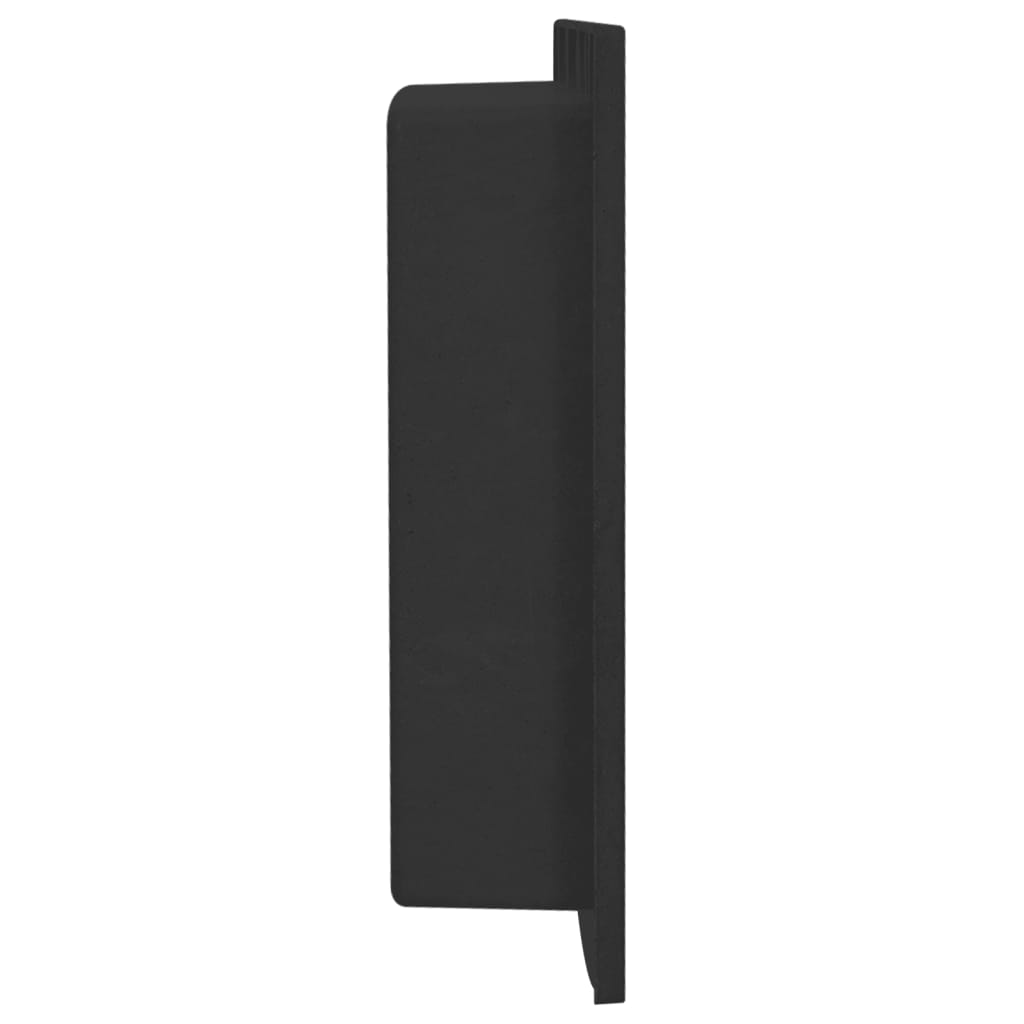 Veggnisje til dusj matt svart 41x51x10 cm