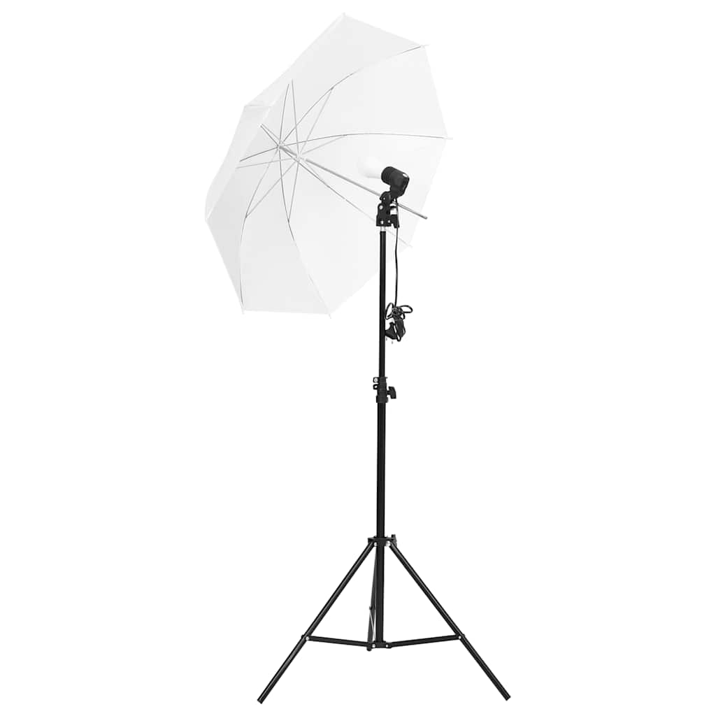 Fotostudiosett med lyssett, bakgrunn og reflektor