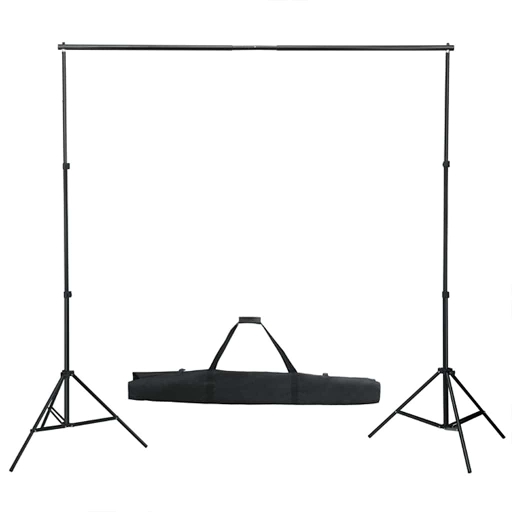Fotostudiosett med lyssett, bakgrunn og reflektor