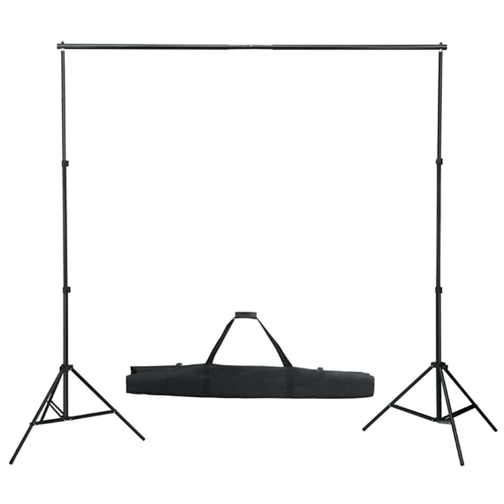 Fotostudiosett med lyssett, bakgrunn og reflektor